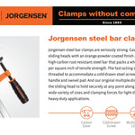 Jorgensen 6-in 600-lb Bar Clamp