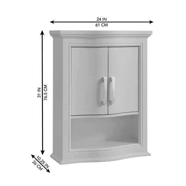 Alpine Reserve Yorkshire 24-in Light Gray Wall Cabinet, 1412WC-24-242, FINAL PRICE: $49.99 + Tax