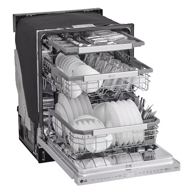 LG 24-in Top Control Built-in Dishwasher (PrintProof Stainless Steel) With Third Rack 42-dBA, LDPH7972S *JR2511, Retail: $1,499.00, FINAL PRICE: $759.99 + TAX