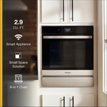 Whirlpool 24-in Smart Compatible Single Electric Wall Oven Single-fan and Self-cleaning (Fingerprint Resistant Stainless Steel), WOS52ES4MZ/03 *HD2509, Retail: $2,399.00, FINAL PRICE: $1,399.99 + TAX