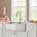 Moen Edwyn Spot Resist Stainless Single Handle Deck-mount Pull-down Kitchen Faucet with Sprayer (Includes Deck Plate) (Includes Soap Dispenser)