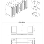 Sunflower 60-in Single Sink Vanity with Engineered Carrara Top in Light Coffee, Sunflower13060B-SLC, Retail: $2,890.00, FINAL PRICE: $1,299.99 + TAX [FBM-190]