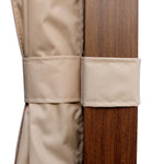 Alpine Reserve 10-ft W x 10-ft L x 7-ft 8-in H Wood grain posts,brown roof frame,light beige canopy,dark