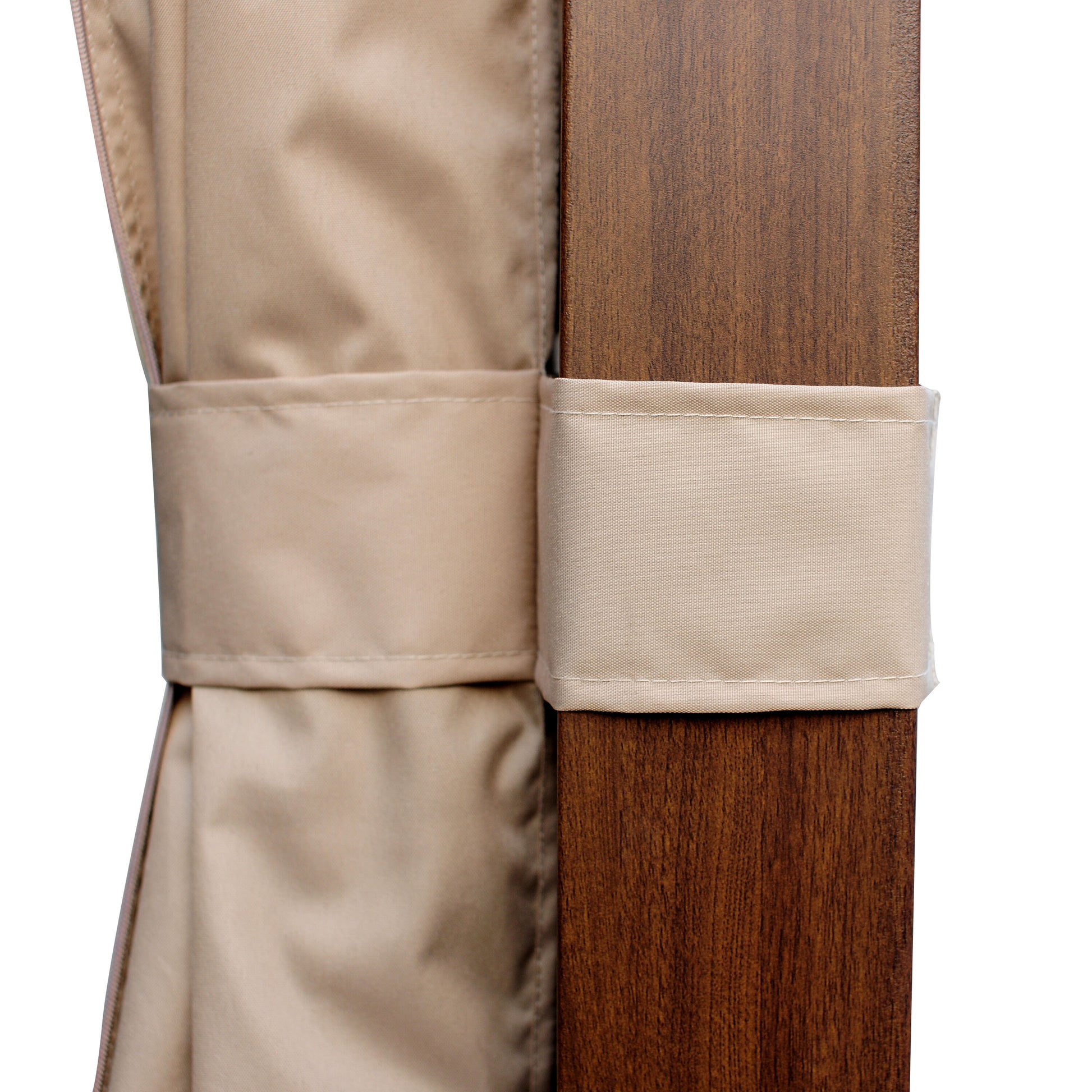 Alpine Reserve 10-ft W x 10-ft L x 7-ft 8-in H Wood grain posts,brown roof frame,light beige canopy,dark [FBM-300]