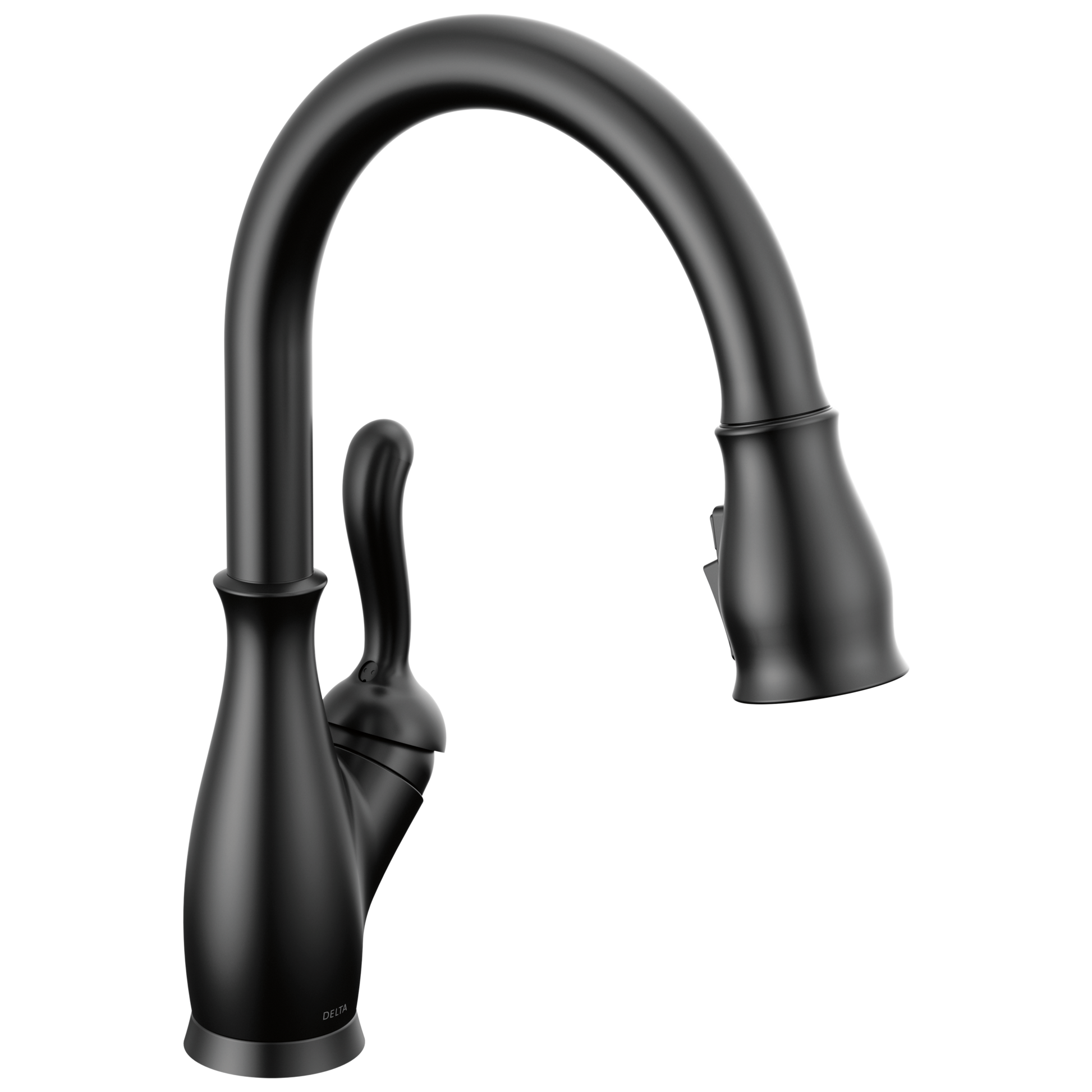 Delta Leland Single Handle Pull-Down Kitchen Faucet with ShieldSpray Technology in Matte Black, 9178-BL-DST, MRSP: $349, FINAL PRICE: $129.99 + TAX