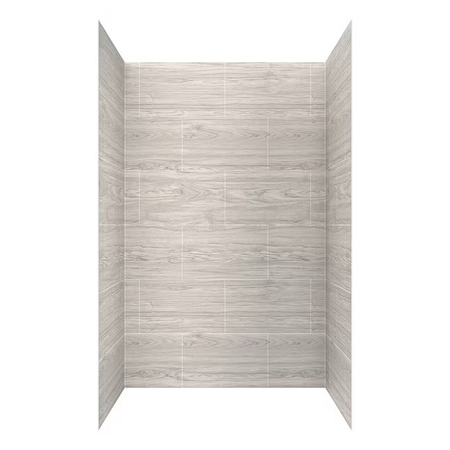 allen + roth Driftwood Glue Up Alcove Shower Panel Kit, SW4834DR  3492137 *HD2406 [FB113]