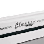 UNIQUE Classic Retro by Unique Classic Retro 30-in Glass Top 5 burners 3.9-cu ft Convection Oven Freestanding Electric Range with WipeClean Coating ( Marshmallow White )