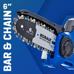 Kobalt 24-volt 6-in Battery 2.0 Ah Chainsaw Battery Included Charger Included [FBM-107]