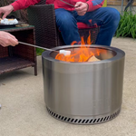 CRAFTSMAN Smokeless 19.5-in W Stainless Steel Stainless steel Wood-Burning Fire Pit, CMXBHBB17004 *HD2507, Retail: $269.00, FINAL PRICE: $159.99 + TAX