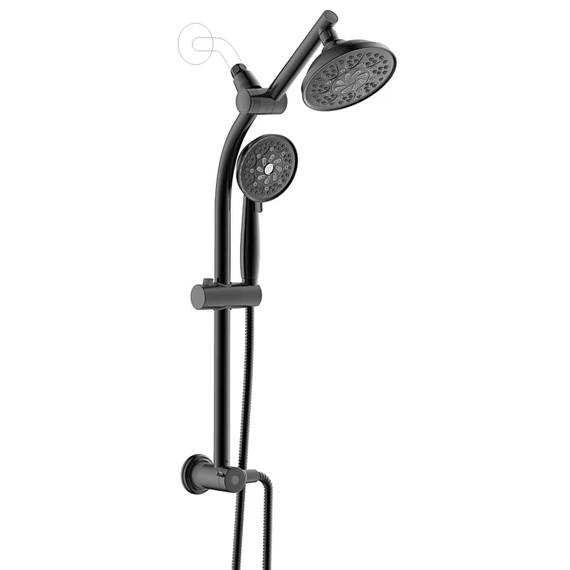 Alpine Reserve Matte Black 5.98-in Shower Faucet Bar System with 2-way Diverter, 58101-X607011 *JR2511, Retail: $199.98, FINAL PRICE: $119.99 + TAX