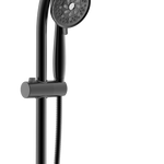 Alpine Reserve Matte Black 5.98-in Shower Faucet Bar System with 2-way Diverter