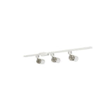 Lithonia Lighting LTKCYLD Series Track Kit 44.0-in 3 -Light Nickel GU10 pin base Traditional Linear Track Lighting Kit with Flat back Pivoting Heads