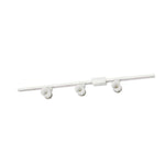 Lithonia Lighting LTKCYLD Series Track Kit 44.0-in 3 -Light Nickel GU10 pin base Traditional Linear Track Lighting Kit with Flat back Pivoting Heads