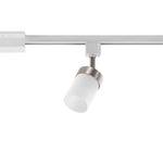 Lithonia Lighting LTKCYLD Series Track Kit 44.0-in 3 -Light Nickel GU10 pin base Traditional Linear Track Lighting Kit with Flat back Pivoting Heads