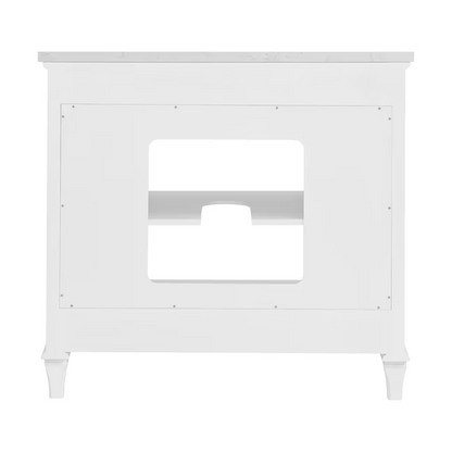 Alpine Reserve Brookview ADA 36-in White Undermount Single sink Bathroom Vanity with Carrara Engineered marble Top, 1789VADA-36-201-925-UM, FINAL PRICE: $549.99 + Tax