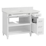 Alpine Reserve Brookview ADA 48-in White Undermount Single Sink Bathroom Vanity with Carrara Engineered Marble Top, 1789VADA-48-201-925-UM, FINAL PRICE: $599.99 + Tax