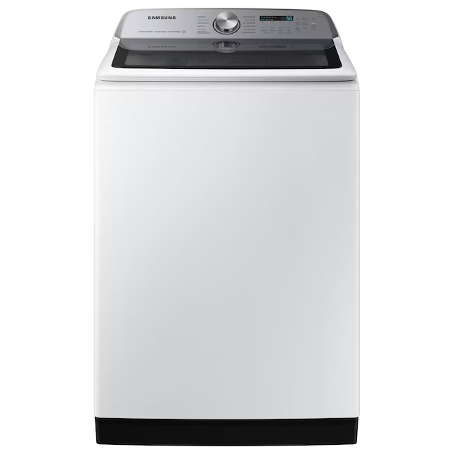 Samsung 5.1 cu. ft. Smart Top Load Washer with ActiveWave™ Agitator and Super Speed Wash in White, WA51A5505AW/US *BE, MSRP: $899.00, FINAL PRICE: $599.00 + TAX