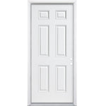 RELIABILT Entry Door 30-in x 80-in x 4-9/16-in Steel No glass Left-hand inswing Prehung Front Door