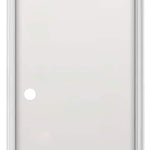 RELIABILT 36-in x 80-in Hollow Core Flush Left Hand Hardboard Single Prehung Interior Door