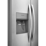 Frigidaire 22.3-cu ft Counter-Depth 36-in Side-by-Side Refrigerator with Ice Maker + Water and Ice Dispenser (Stainless Steel), FRSC2333AS/A *JR2511, Retail: $1,599.00, FINAL PRICE: $949.99 + TAX