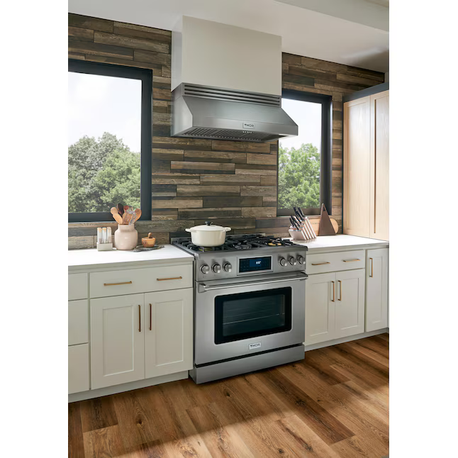 Thor Kitchen 36-in 6 burners 6-cu ft Air Fry Convection Oven Freestanding Liquid Propane Gas Range (Stainless Steel), TRG3601LP *JR2512, Retail: $5,199.00, FINAL PRICE: $2,699.99 + TAX