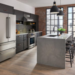 Thor Kitchen 30-in Glass Top 5 burners 4.55-cu ft Air Fry Convection Oven Freestanding Electric Range Stainless steel )
