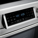 Thor Kitchen 30-in Glass Top 5 burners 4.55-cu ft Air Fry Convection Oven Freestanding Electric Range Stainless steel )