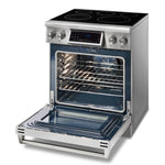 Thor Kitchen 30-in Glass Top 5 burners 4.55-cu ft Air Fry Convection Oven Freestanding Electric Range Stainless steel )