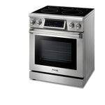 Thor Kitchen 30-in Glass Top 5 burners 4.55-cu ft Air Fry Convection Oven Freestanding Electric Range Stainless steel )