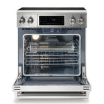 Thor Kitchen 30-in Glass Top 5 burners 4.55-cu ft Air Fry Convection Oven Freestanding Electric Range Stainless steel )