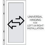 Gatehouse Covington 72-in x 81-in Black Steel Universal/Reversible Surface Mount Double Security Screen Door