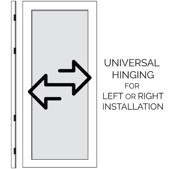 Larson Geneva 32-in x 81-in Black Steel Recessed Mount Security Door Tempered Glass, *JR2402 #120
