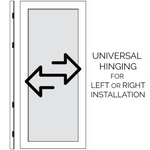 Gatehouse Magnum 36-in x 81-in White Steel Surface Mount Universal/Reversible Security Door with White Screen, 91824032  #386927 *JR2509, Retail: $156.00, FINAL PRICE: $89.99 + TAX
