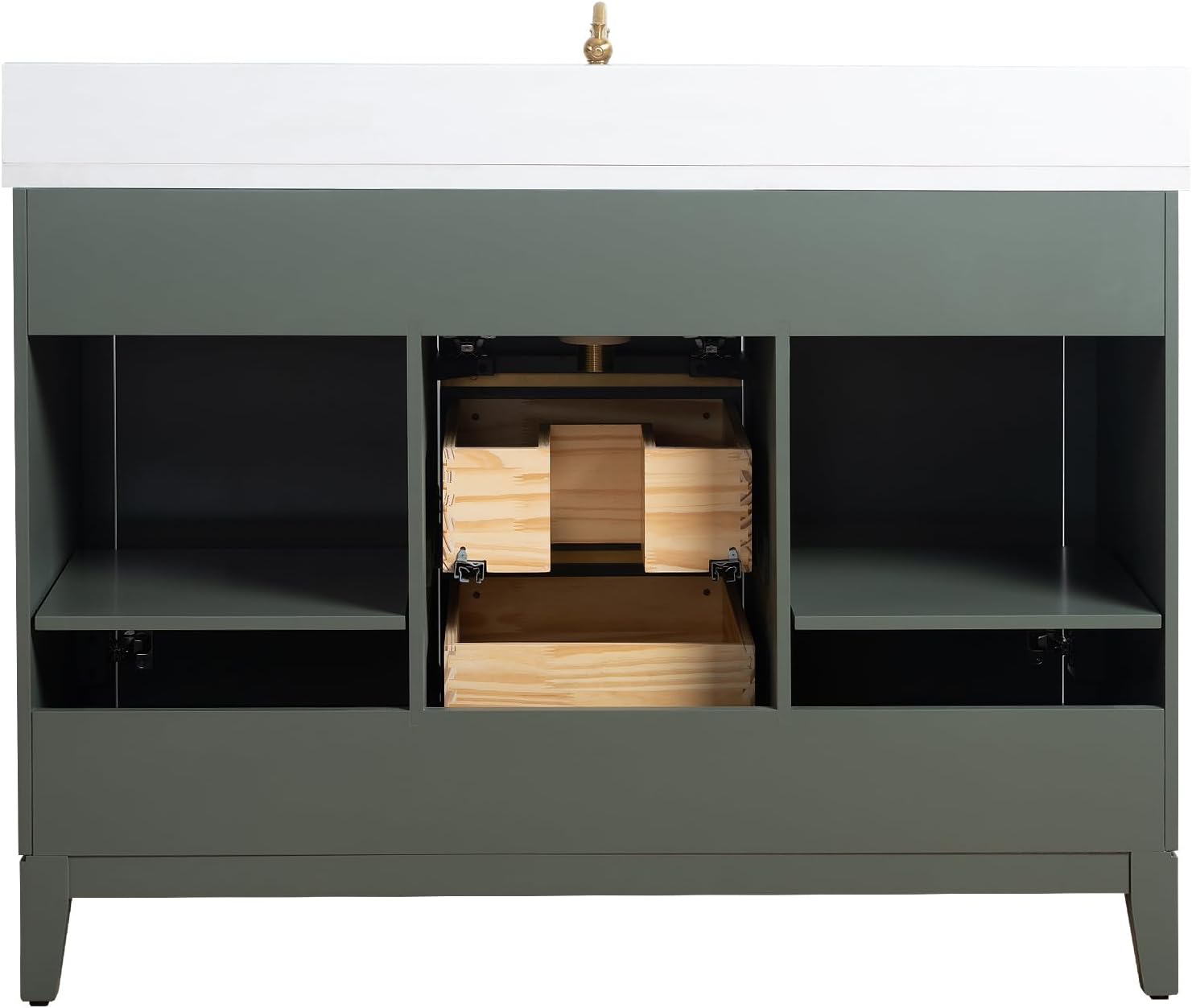 Vera Accent 48-in Single Sink Bathroom Vanity in Vintage Green with Engineered Marble Top, VA8048-VG, CVH48-VG, Retail: $1,299.99, FINAL PRICE: $799.99