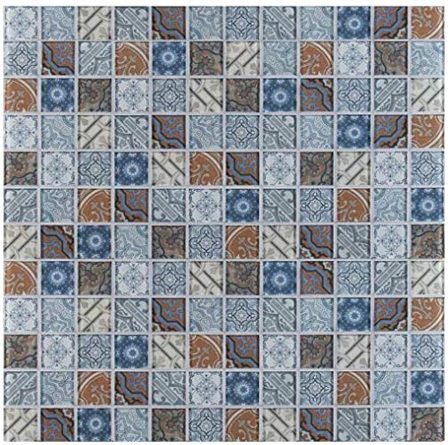 Encaustic Pasadena 12x12 Mosaic, Retail: $9.98/pc, 15 sf/bx, 15 pcs/bx, 45 lbs/bx,  FINAL PRICE: $3.99/pc, $59.85/ Box + TAX