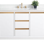 Vera Accent 48-in Single Sink Bathroom Vanity in White with Engineered Marble Top, VA8048-W, CVH48-W, Retail: $1,299.99, FINAL PRICE: $799.99