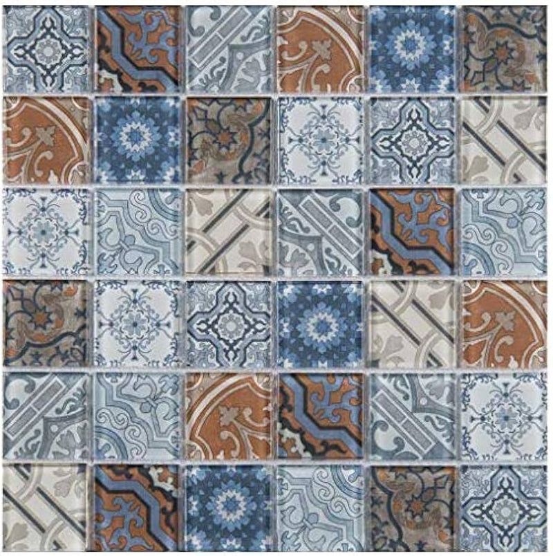 Encaustic Pasadena 12x12 Mosaic, Retail: $9.98/pc, 15 sf/bx, 15 pcs/bx, 45 lbs/bx,  FINAL PRICE: $3.99/pc, $59.85/ Box + TAX