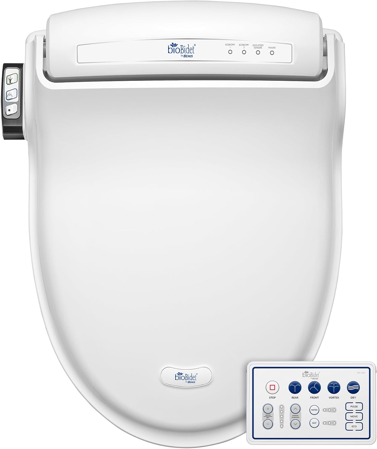 Bio Bidet BB-1000 Plastic White Round Slow Close Feature Heated Bidet Function Toilet Seat, BB1000R DRY  #5986418, Retail: $399.00, Final Price: $199.99 + Tax