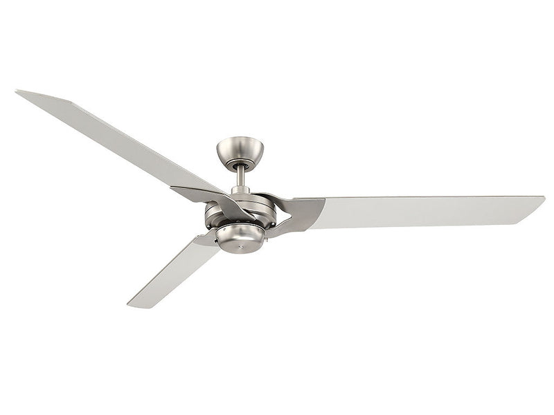 62-5085-3SV-SN Monfort 62-inch 3-Blade Ceiling Fan SATIN NICKEL, MSRP: $316.80, CLEARANCE DISCOUNT! LOC: Savoy-C
