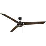 62-5085-3WA-13 Monfort 62-inch 3-Blade Ceiling Fan ENGLISH BRONZE, MSRP: $317.00, CLEARANCE DISCOUNT! LOC:Rug-2