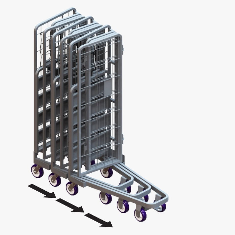 Heavy-Duty Floating Rolling Shelf