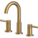 Alpine Reserve Harlow Brushed Gold Widespread 2-handle WaterSense Mid-arc Residential Handle Bathroom Sink Faucet with Drain