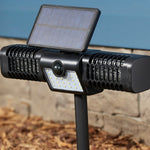 BELL + HOWELL 110 -Degree 3 -Wattage Equivalent Solar LED Black 1 -Head Motion-Activated Flood Light with Timer 240 -Lumen