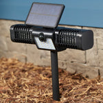 BELL + HOWELL 110 -Degree 3 -Wattage Equivalent Solar LED Black 1 -Head Motion-Activated Flood Light with Timer 240 -Lumen