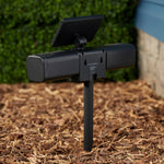 BELL + HOWELL 110 -Degree 3 -Wattage Equivalent Solar LED Black 1 -Head Motion-Activated Flood Light with Timer 240 -Lumen