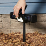 BELL + HOWELL 110 -Degree 3 -Wattage Equivalent Solar LED Black 1 -Head Motion-Activated Flood Light with Timer 240 -Lumen
