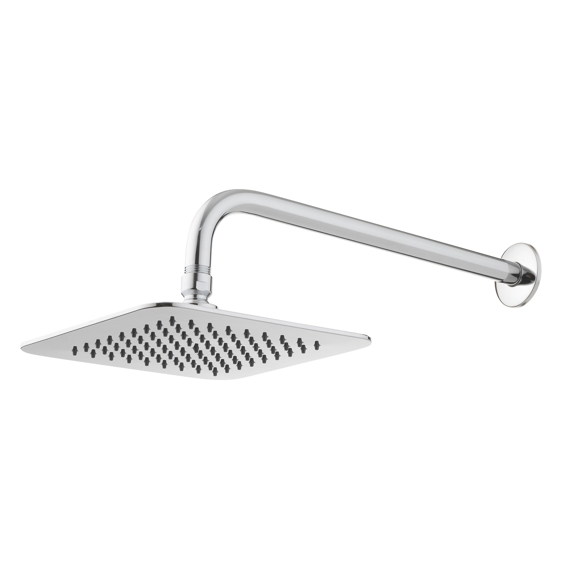 Project Source 1.0 -Spray Chrome 7.87-in Square Rain Shower Head 1.8 GPM