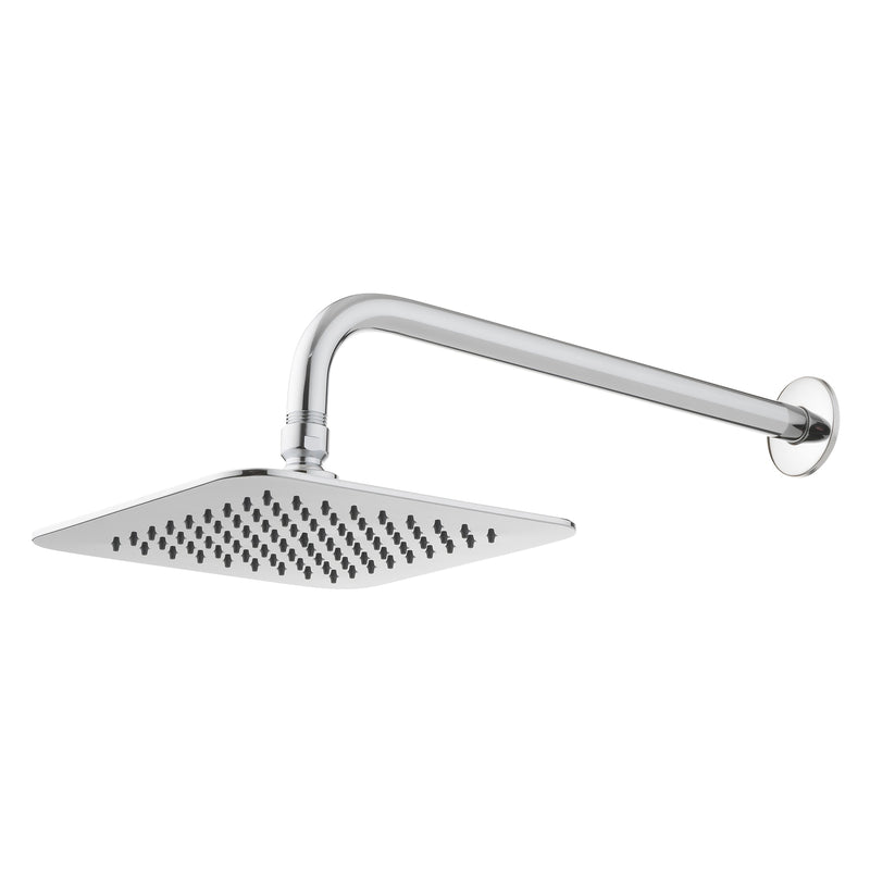 Project Source 1.0 -Spray Chrome 7.87-in Square Rain Shower Head 1.8 GPM