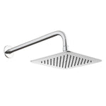 Project Source 1.0 -Spray Chrome 7.87-in Square Rain Shower Head 1.8 GPM