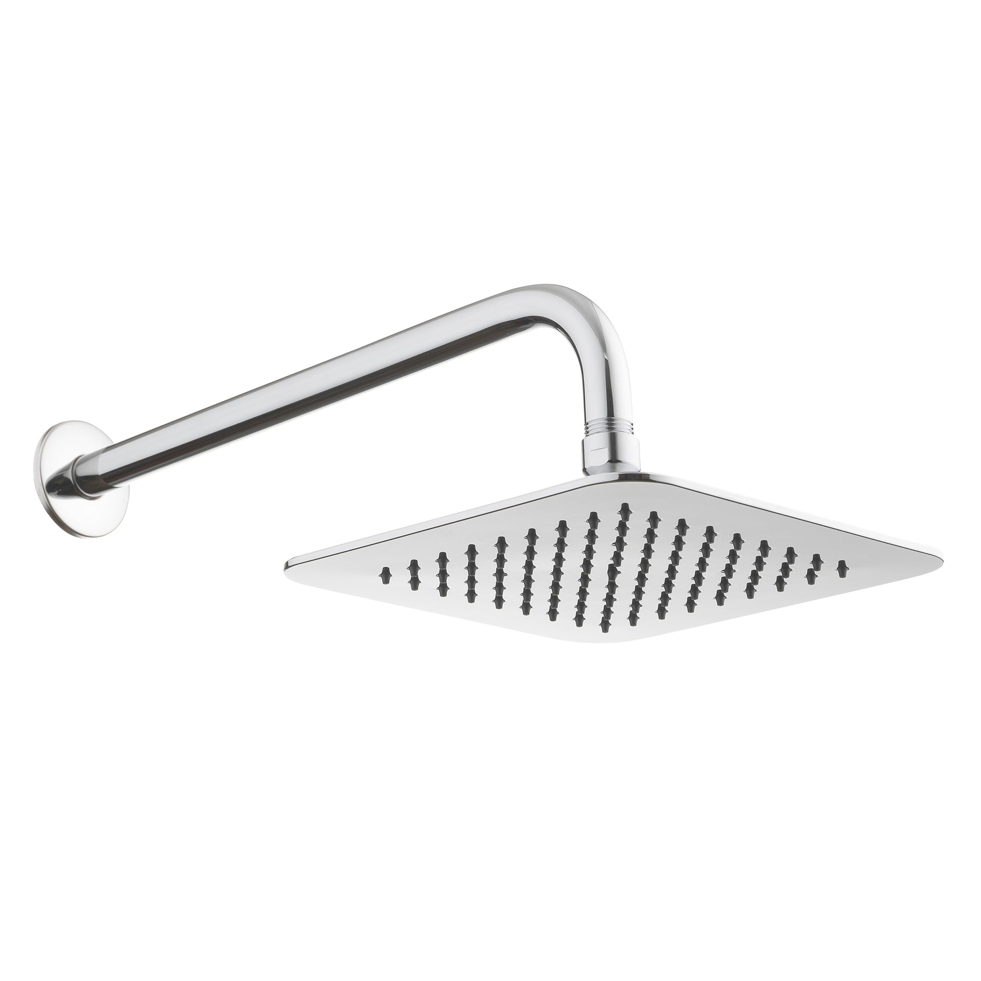 Project Source 1.0 -Spray Chrome 7.87-in Square Rain Shower Head 1.8 GPM